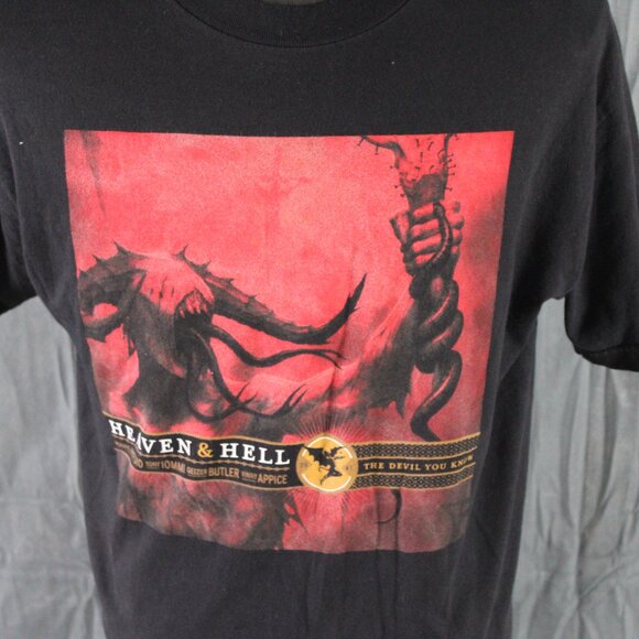 Band Shirt - Heaven and Hell the Devil You Know - Men's Large - Picture 2 of 7